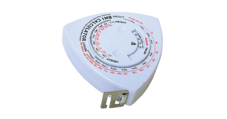 1.5M Metric/Inch Mini Triangle Shaped BMI Body Fat Tape Measure