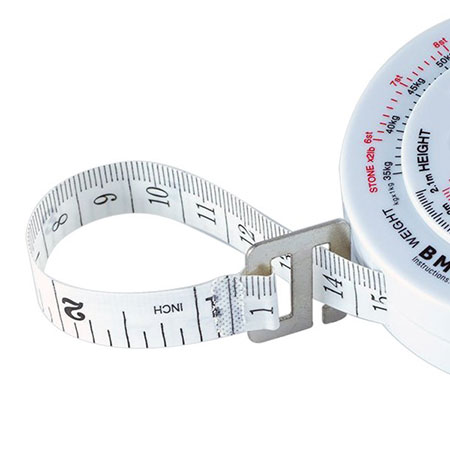 1.5M Round BMI Circumference Fiberglass Measuring Tape - China